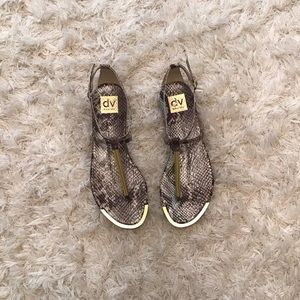 Dolce Vita Snakeskin Sandals